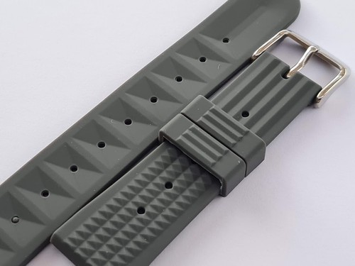 Waffle silicone and FKM rubber diver watch strap band 20,22mm, Tracking AU stock - Picture 35 of 102