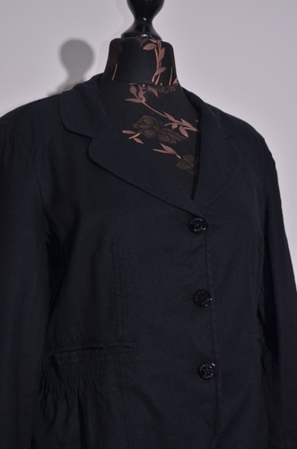 Armani Jeans Ladies Linen Jacket Black with Pockets Size IT48 - Picture 3 of 10