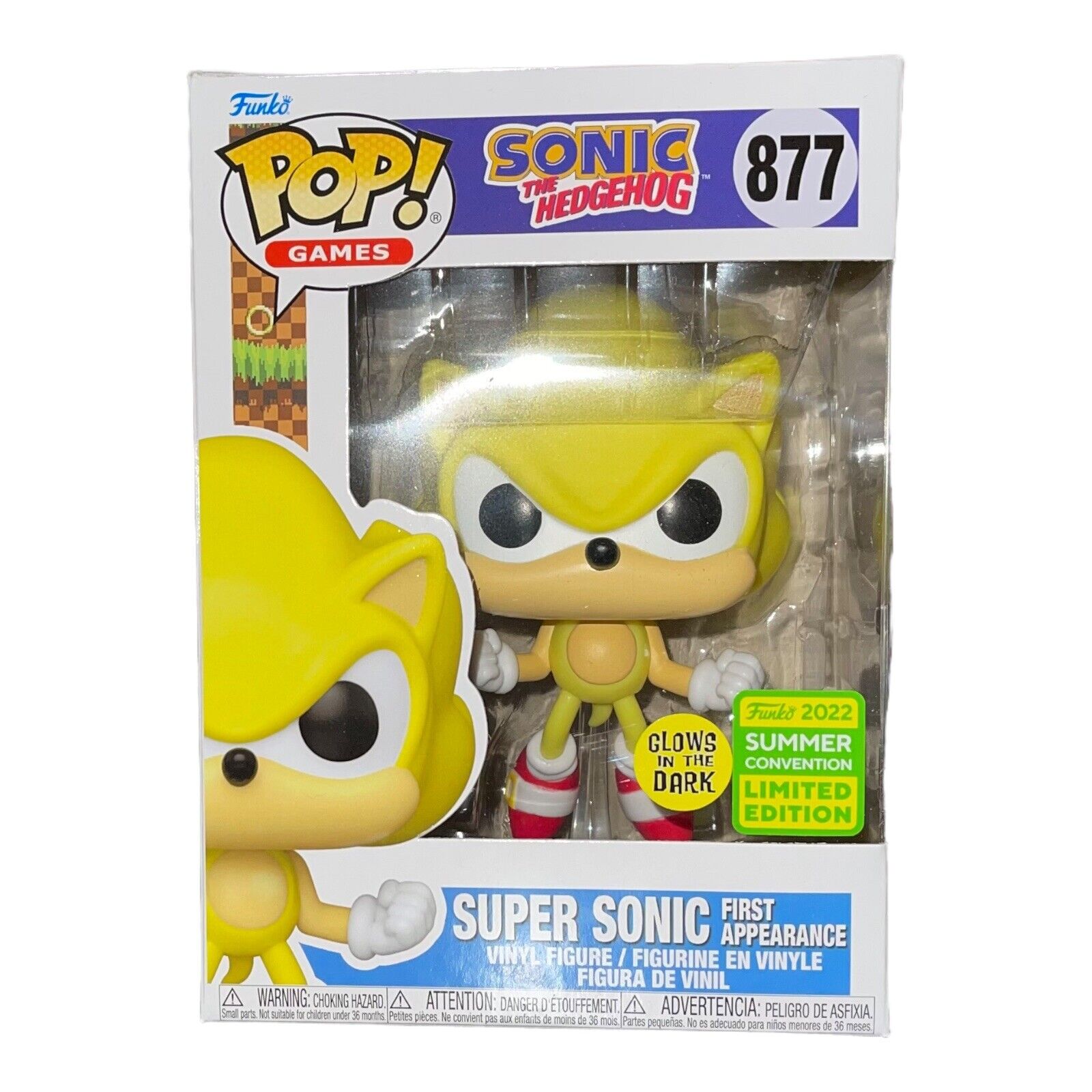 Funko Pop Sonic the Hedgehog Super Sonic primeira aparição