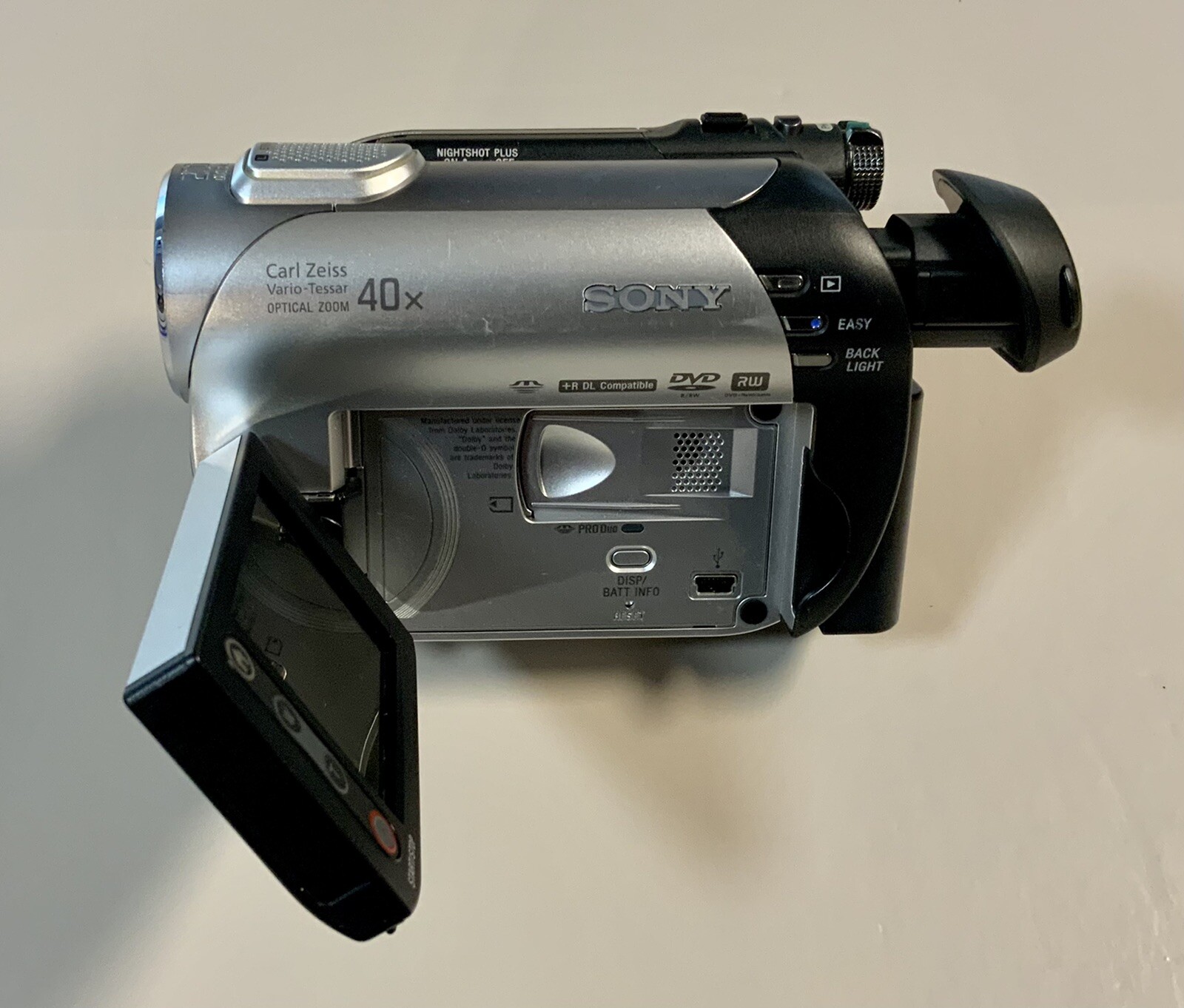 SONY DCRDVD108 Handycam Digital Camcorder 40X Optical Zoom Carl Zeiss Lens eBay