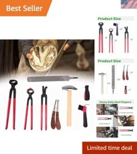Horse Hoof Trimmers, Includes Horse Hoof Nipper, Horseshoe Cutting Pliers, Ho...