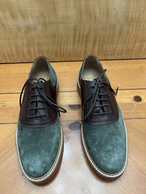 GH BASS - 9 US MENS SUEDE/LEATHER BUCK- GREEN/BROWN | eBay display picture 1