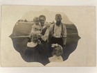 Antique Real Photo Postcard Picture Family Mom Dad Children Lady Man Girl Boy P3