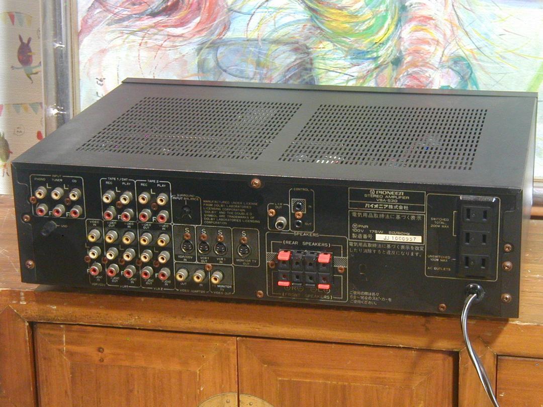 Pioneer VSA-530 ￥53,800(1989年10月発売) Pioneer VSA-530の仕様 パイオニア