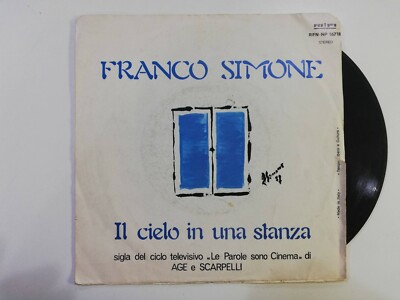 VINYL 45 UMDREHUNGEN FRANCO SIMONE DER HIMMEL IN EINEM RAUM REF