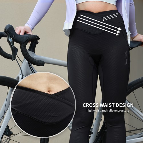 WOSAWE Gilet Idrorepellente Traspirante 3D Cuscino Bavaglino Pantaloni Tuta Maglia Ciclismo - Foto 15 di 22