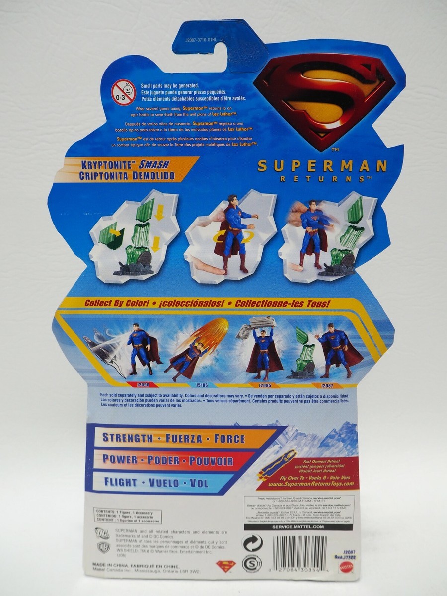 2006 MATTEL SUPERMAN RETURNS KRYPTONITE SMASH ACTION FIGURE