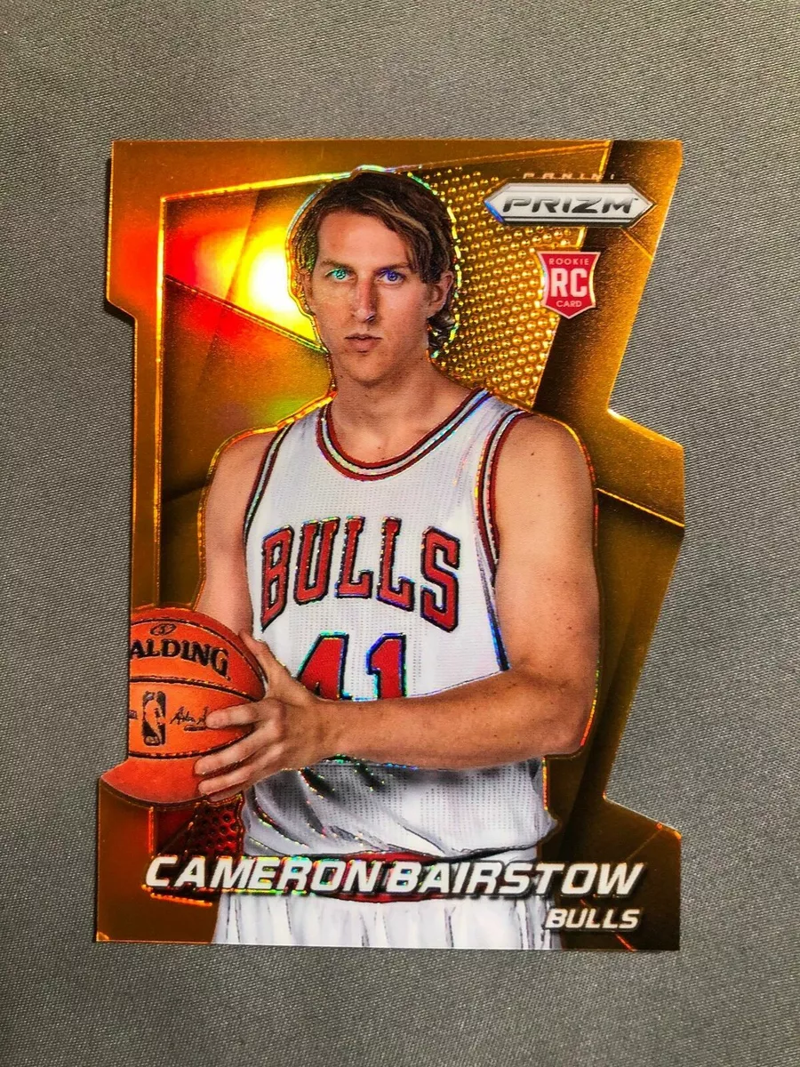 2014 15 Prizm CAMERON BAIRSTOW Orange Die Cut 17 139 Chicago Bulls