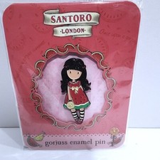 Santoro London Gorjuss Enamel Pin - Every Summer has a Story