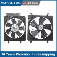 For 2002-2006 Honda CRV 03-06 Element AC Condenser Radiator Cooling Fan Assembly