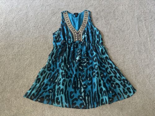 Lane Bryant Summer sundress size 18/20 🪻leopard tropical sleeveless flared