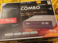 NEW ! ARTEC INTERNAL COMBO SUPERLINK 52X DVD-ROM READ MULTIMEDIA CD-Burner CD-RW