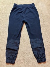 Vintage 90s Nike Blue-Tag Black Jogger Sweatpants Water Resistant Calf Cuffs S