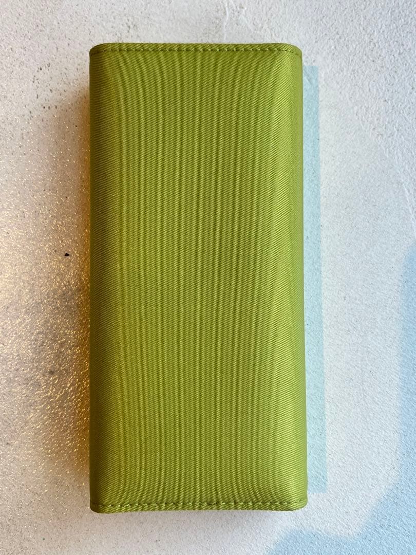 PRADA Nylon 6 Key Hooks Case Green Gold Triangle Logo Plate 13x6cm Brand New thumbnail 18