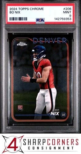 2024 TOPPS CHROME #206 BO NIX RC PSA 9