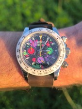 Custom VK63 Chronograph Watch – Ceramic Bezel – Excellent Condition