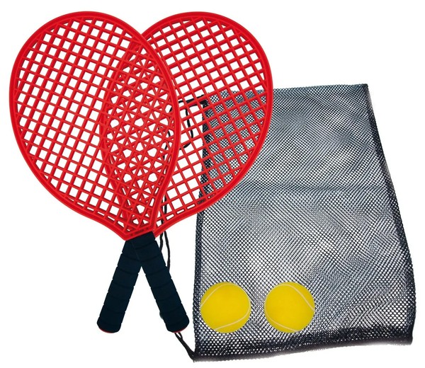 SchildkröT Funsports 970130 - Soft Tennis Set Beach In Tasche, Rot, 40 Cm | 2015-image