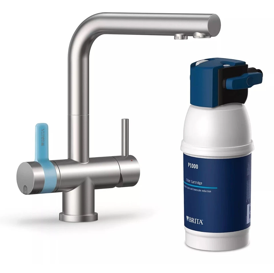 BRITA mypure P1 3-Way Water Filter Tap, Rectangle, Reduces Chlorine & Limescale - Image 2 of 4