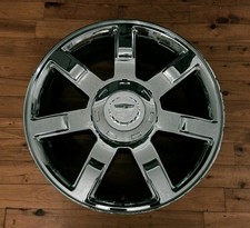 Genuine 22x9 Cadillac Single Chrome Rim Oem Wheel 07 08 09 10 11 12 13 Escalade