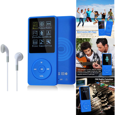 MP3 Player 8GB Tragbarer Musikplayer mit SD Speicher bis 64GB HiFi Sound