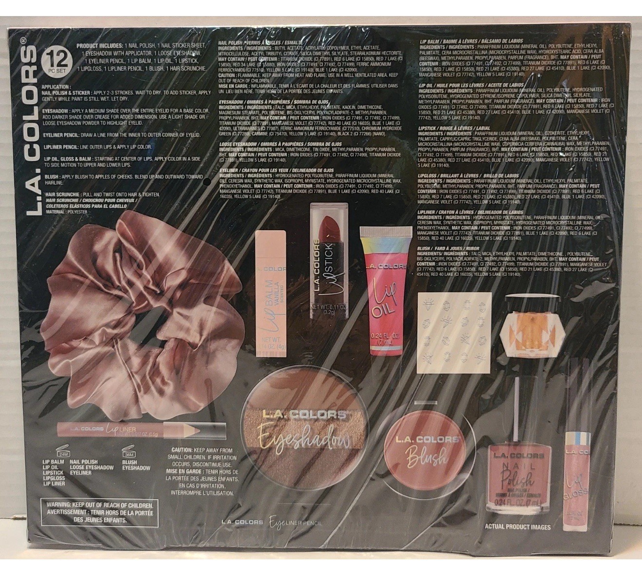 Limited Edition LA COLORS 12pc Makeup Gift Set 12 Days Of Beauty Surprises New!