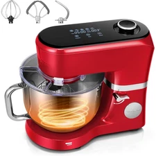 6 Qt Food Stand Mixer with Fermentation, One-Touch Presets Electric Dough Mixer
