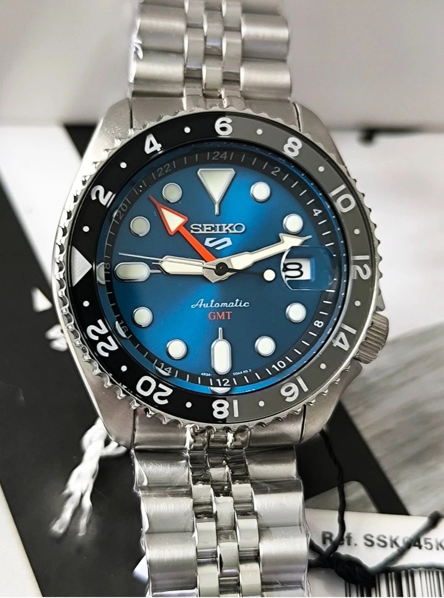 ジャンクSEIKO SpeedTimer スポーツウォッチ 黒/青 Seiko 5 Sports SKX Racer's Heritage 
