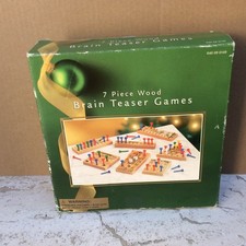 7 PIECE WOOD BRAIN TEASER GAMES new Racing Who is N1 Universe Magic Challenger