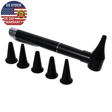 Mini Diagnostic Otoscope Kit 5 Speculas Magnifying Lens Led Light Flashlight Dia