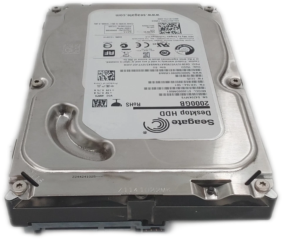 Seagate ST2000DM001 2TB 3.5" SATA III HDD - Image 4 of 4
