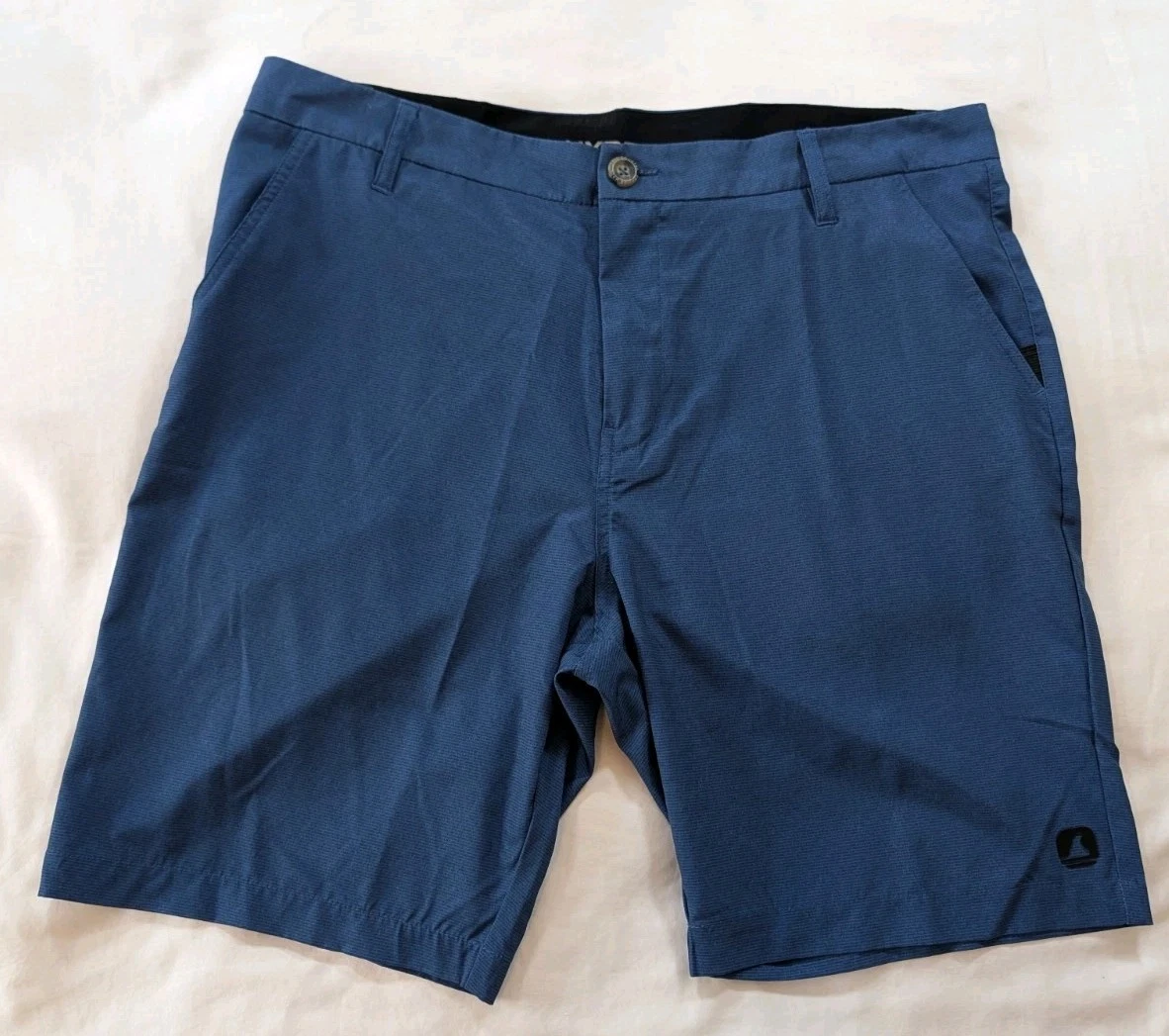 Free Country Hybrid Shorts Men's 34 Blue Chinos Performance Outdoor Hiking
