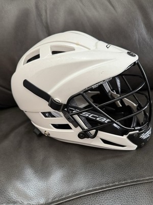 Cascade CS Full Face Lacrosse Helmet NOCSAE White/Black Unisex Kids Adjustable