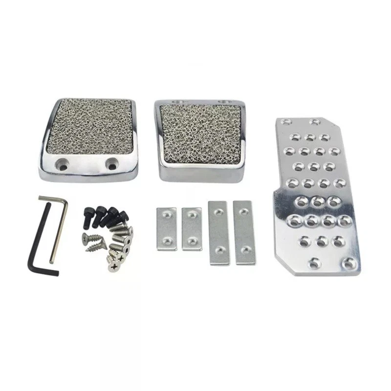Car Non-Slip Aluminum Alloy Pedal Pads Manual Transmission Brake Pedal Covers - Image 3 of 4