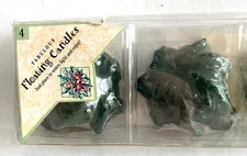 4 FLOATING CANDLES GREEN PALM TREES FOUR BRAND NEW Old Stock