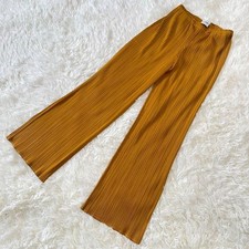 PLEATS PLEASE Yellow Pants Free Shipping New Casual Wear