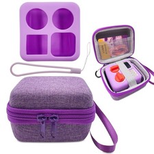 Carrying Case and Silicone Skin Cover for YOTO Mini Purple Compatible