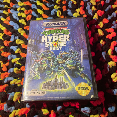 Teenage Mutant Ninja Turtles The Hyperstone Heist Sega Genesis *CIB, Authentic*