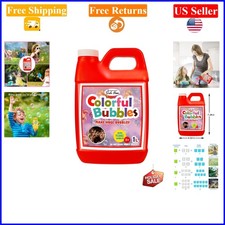 1L Red Concentrated Bubble Solution Refill for Bubble Machines  Wands
