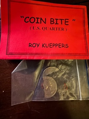 COIN BITE - US QUARTER by Roy Kueppers (US QUARTER) - Brand New - Easy to do