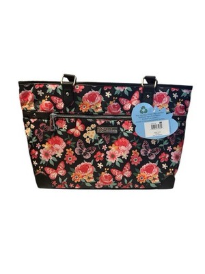 LILY BLOOM Janet Tote with Flowers And Butterflies Eco Friendly NWT MSRP $69