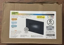 CLOUDY BAY 120V Indoor Outdoor Smart LED Step Lights, Oiled Bronze Finish 4 Pack