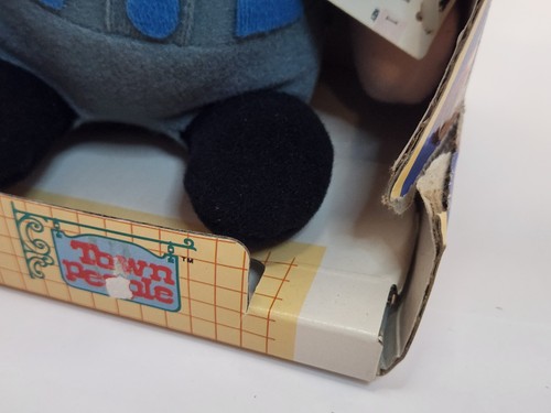 Vintage Plush 1983 Mailman Plush Doll 10" Tall Town People in the Original Box - Picture 8 of 8