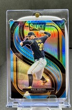 2025 Panini Select Paul Skenes Premier Level 196 Blue Prizm /199 Pirates