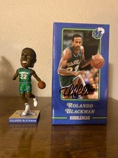 Dallas Mavericks Legends Rolando Blackman Autographed Box,  45th Bobblehead