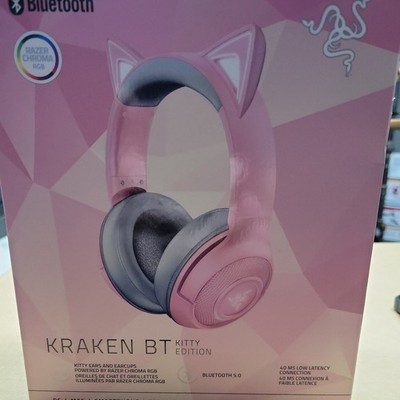 Razer Kraken BT Kitty Pink Bluetooth Headphones Headset - NIB!
