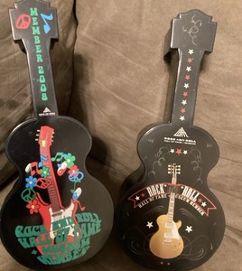 Rock And Roll Hall Of Fame Souvenir Hard Plastic Guitars