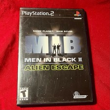 Men in Black II: Alien Escape - PS2 - Complete CIB, Tested & Working - Sony 2002