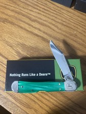 Case xx Knives John Deere Mini Copperlock Green Pearl Kirinite 15774