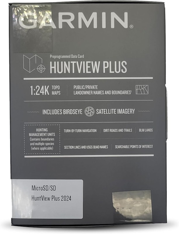 Garmin Huntview Plus 2024 Preprogrammed Data Card MicroSD/SD - Pennsylvania