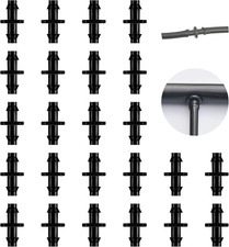 200Pcs Drip Irrigation Connectors Drip Barbed Connectors Fit for 1/4-Inch Tubing